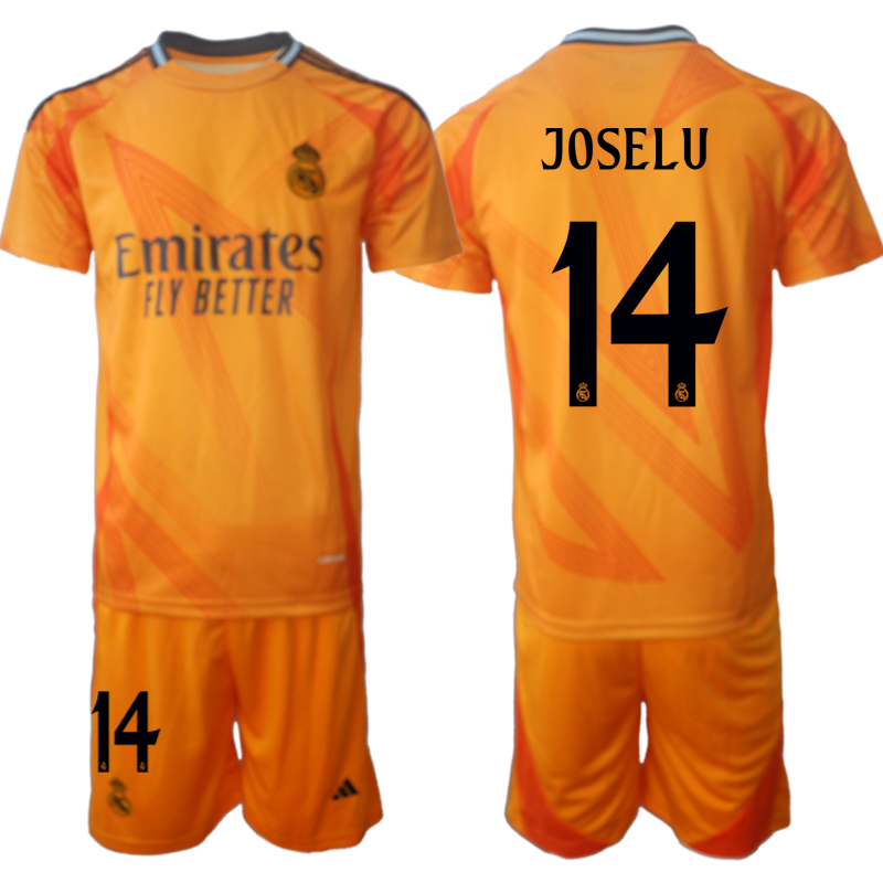 Men 2024-2025 Club Real Madrid away orange #14 Soccer Jersey